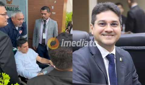 Vídeo: vereador Jander Lobato sofre mal súbito dentro da Câmara Municipal de Manaus