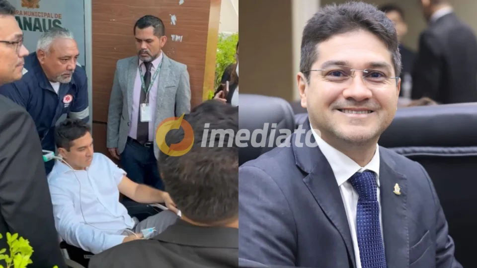 Vídeo: vereador Jander Lobato sofre mal súbito dentro da Câmara Municipal de Manaus