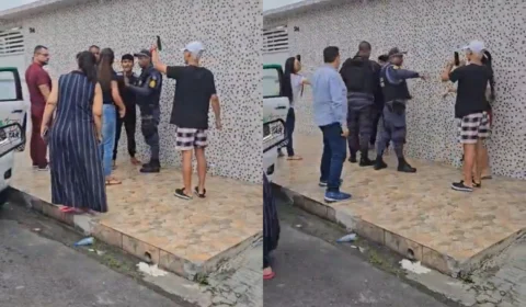 ‘Você é um drogado! Você vai ser responsabilizado por isso’, grita mulher em frente à casa de Djidja Cardoso