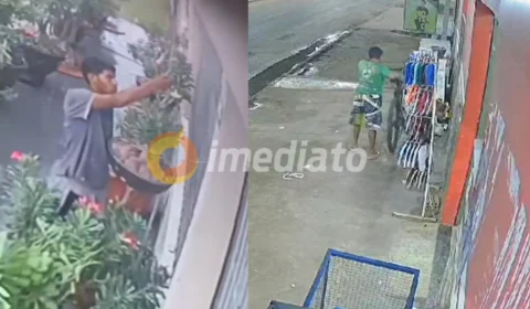 Furtos em comércio e residências são registrados por câmeras de segurança em de Boa Vista