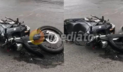 Motociclista é arrastado por veículo em acidente na Mário Ipiranga; Veja vídeo