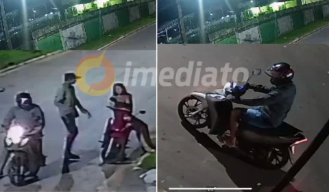 Vídeo: Jovem tem a moto roubada enquanto espera o namorado em Itacoatiara