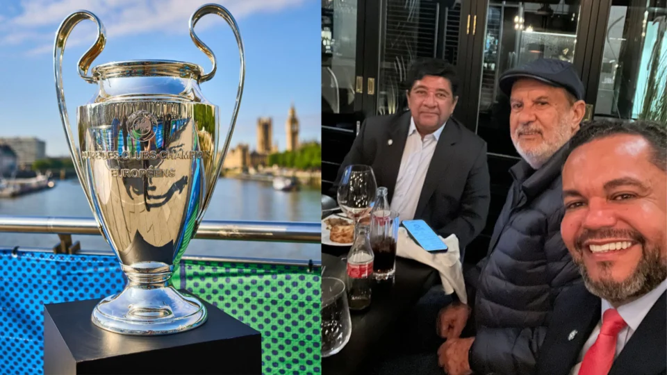 Ednailson Rozenha, Presidente da FAF, compõe comitiva da CBF na final da Liga dos Campeões, em Londres
