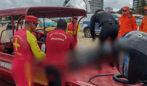 Jovem morre afogado após dar mergulho na praia da Ponta Negra, em Manaus