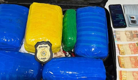 Homem é preso com drogas em mala avaliada em mais de R$ 100 mil em Uarini