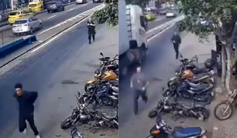 VÍDEO: ladrão foge algemado de delegacia onde estava confinado após ser preso