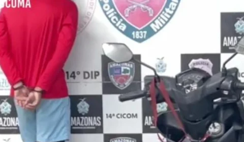 Homem é preso pilotando motocicleta roubada no bairro Novo Aleixo