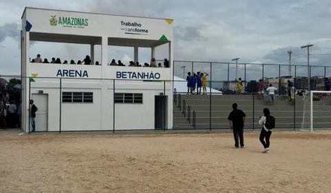 Wilson Lima inaugura campos do Betanhão e Noroeste e anuncia renovações de programas de esporte do Estado