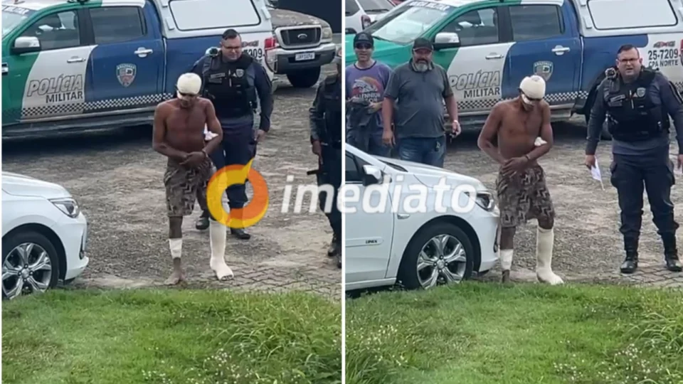 Após atendimento médico assassino do vulgo ‘Acaba Rancho’ é encaminhado para delegacia