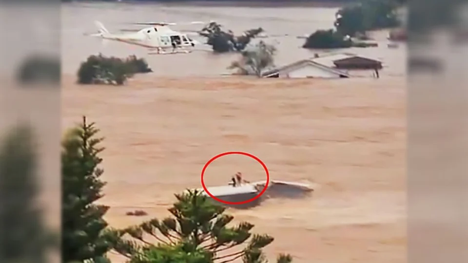 Casa desabafa momentos antes de helicóptero socorrer vítimas