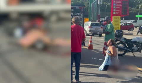 Motociclista  morre em colisão após parar embaixo de ônibus no Parque 10