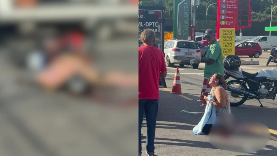 Motociclista  morre em colisão após parar embaixo de ônibus no Parque 10