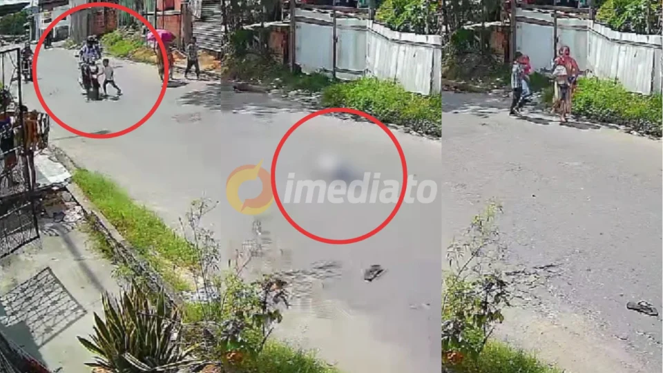 Criança é atropelada ao correr para frente de moto em movimento no Tancredo Neves