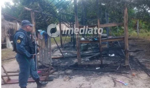 Em Barreirinha, Polícia Cívil do Am prende homem por atear fogo na casa de sua companheira