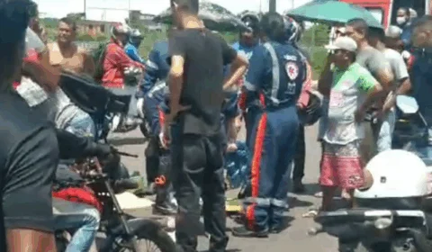Filho se revolta com pai atropelado por moto em Manaus: “Tu vai morrer”