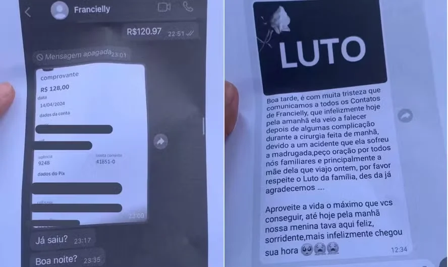 Mulher envia nota de falecimento para pizzaria após dar golpe com Pix falso em Pernambuco