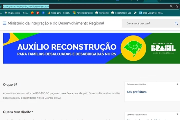 Auxílio Reconstrução: Governo esclarece regras e prazos