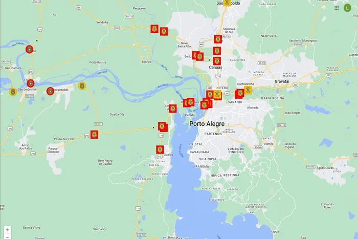 Rodovias do RS continuam interditadas mesmo com o nível de água baixando na capital