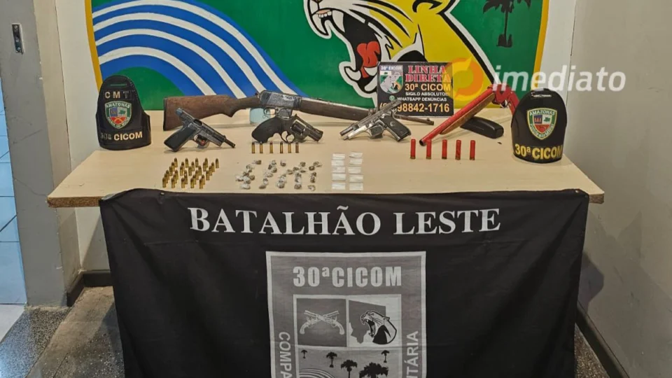 Polícia impede ataque de facção e retira 5 armas de circulação no Jorge Teixeira