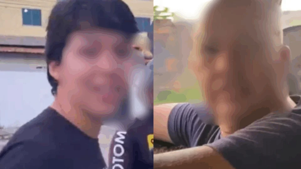 VEJA VÍDEO: mulher flagra marido saindo de motel com outro homem: ‘Olha aí! agora é Paulete’