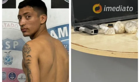 Homem é preso com drogas e armas pela Força Tática no Armando Mendes