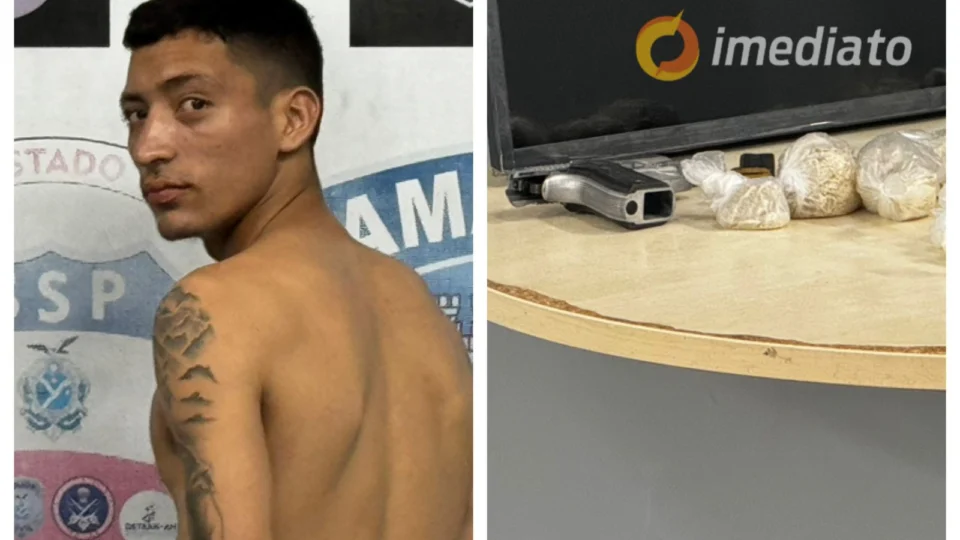 Homem é preso com drogas e armas pela Força Tática no Armando Mendes