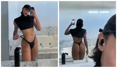 Pabllo Vittar impressiona web ao mostrar corpão de fio-dental nas redes sociais