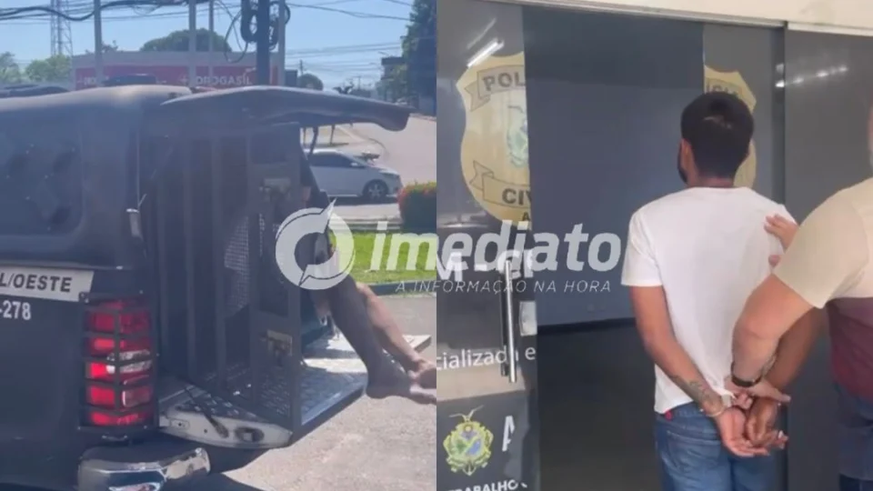 VÍDEO: homem é preso por descumprir medida protetiva e tentar agredir ex-companheira no Lírio do Vale