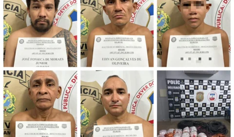 Quadrilha que furtou cabos da prefeitura no Gigante da Floresta é presa; Veja o momento da prisão