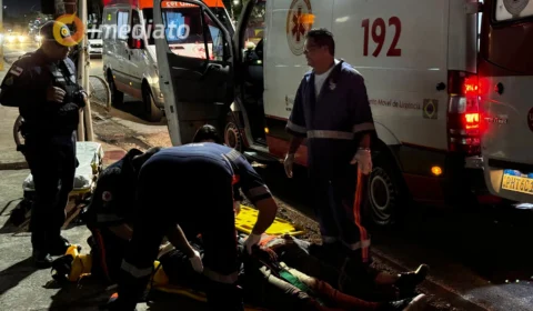 Casal fica gravemente ferido após acidente de moto na Djalma Batista