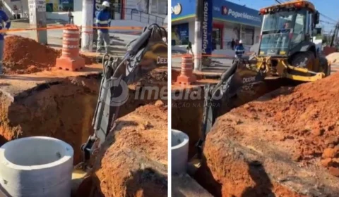 Obra deixa trânsito intenso nas Avenidas Djalma Batista e João Valério