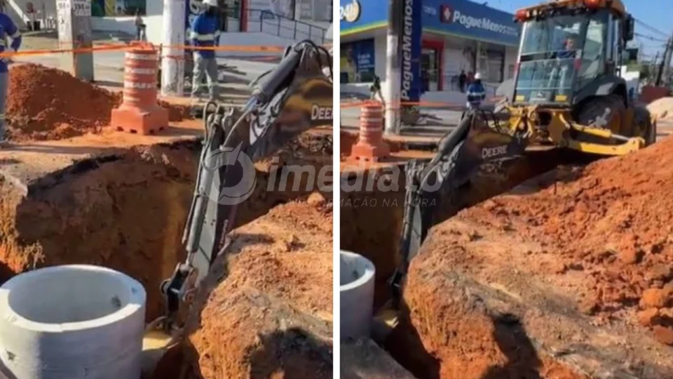 Obra deixa trânsito intenso nas Avenidas Djalma Batista e João Valério