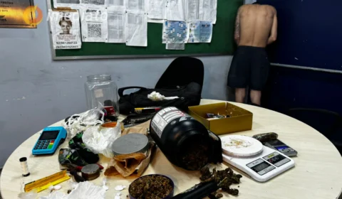 Homem é preso por tráfico de drogas no bairro Nova esperança