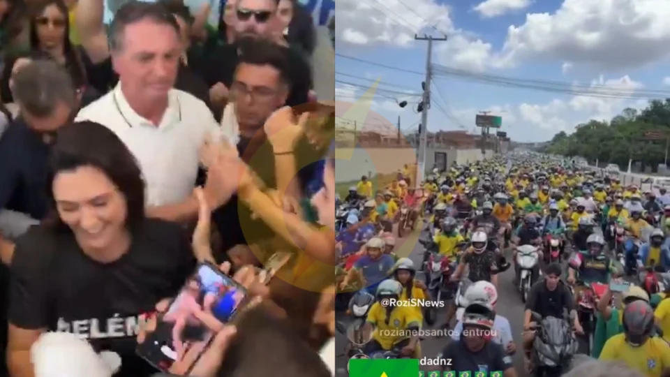 Com gritos de ‘mito’, Bolsonaro é ovacionado em aeroporto no Pará; Motociata acompanha ex-presidente
