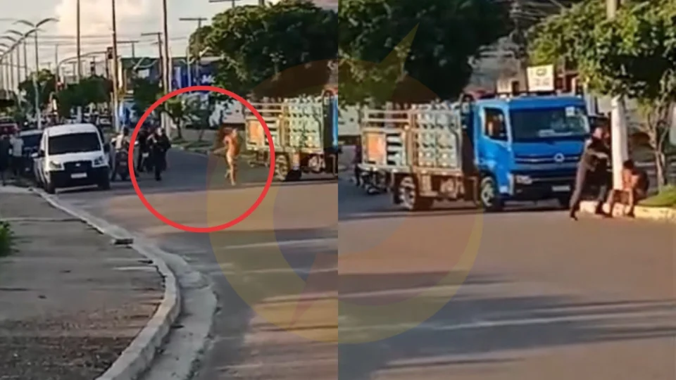 Vídeo: fugitivo pega ‘bicuda’ de policial e é preso novamente em Iranduba