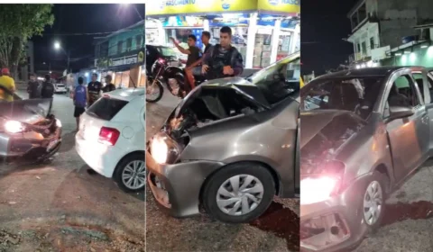 Grave acidente entre veículos deixa dois feridos na av. Curaçao; Veja vídeo