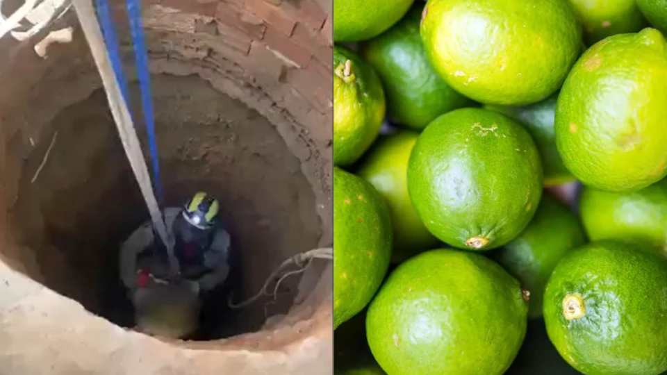 Idoso é resgatado após cair em fossa de 10 metros de profundidade: Veja vídeo