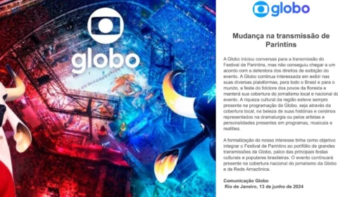 Sem acordo fechado, TV Globo volta atrás e não transmitirá o Festival de Parintins 2024
