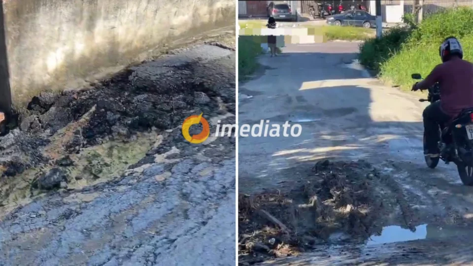 Moradores denunciam falta de infraestrutura em rua na comunidade Aliança com Deus