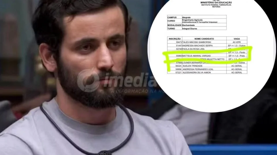 Matteus Amaral é acusado de fraudar cotas raciais para ingressar em faculdade