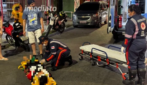 Motociclista fica ferido após colisão entre duas motos no Campos Elísios