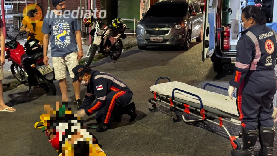 Motociclista fica ferido após colisão entre duas motos no Campos Elísios