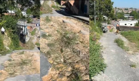 Moradores da rua Salamandra, em Manaus, reclamam da falta de asfalto e acesso difícil a serviços básicos