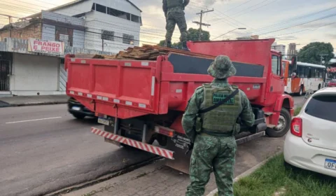 Operação apreende madeira avaliada em R$ 166 mil na zona centro-sul de Manaus