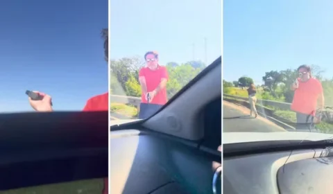 VEJA: Polícia pede prisão de motorista acusado de atirar em carro durante briga no interior de SP