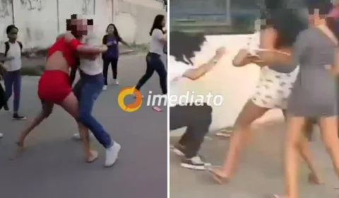 Violência na porta da escola: ex-alunas agridem estudantes no Cidade Nova
