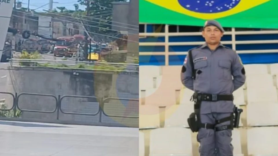 Familiares e amigos se despedem de Policial Militar morto durante ocorrência no Centro de Manaus