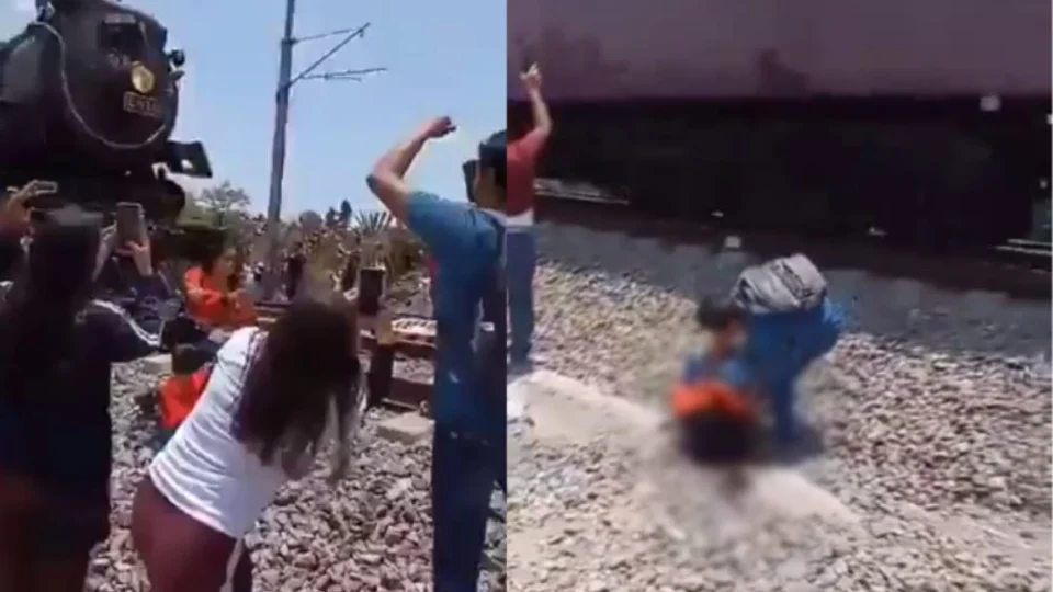 Veja Vídeo: mulher morre ao ser atingida por trem durante foto