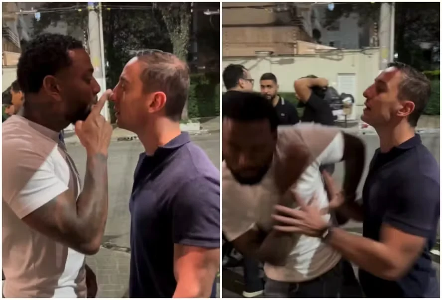 Vídeo: Nego do Borel leva tapa na cara ao brigar com filho de Otávio Mesquita em bar