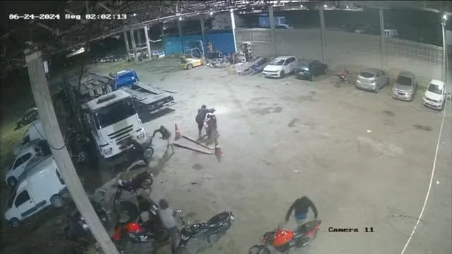 Oito motos são furtadas de dentro do pátio do Detran no ES; Veja vídeo